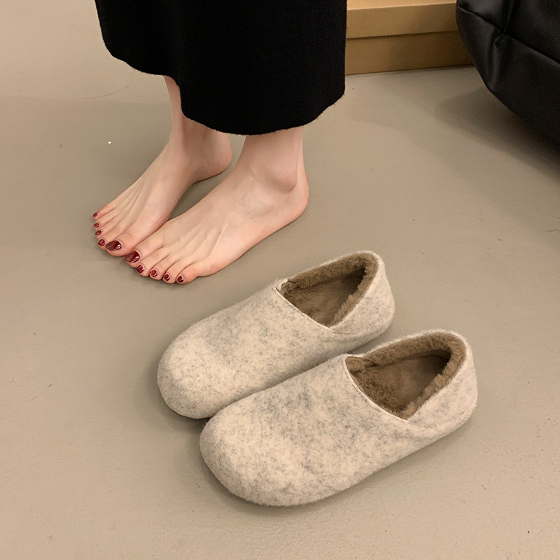 加绒平底勃肯鞋女外穿2026春秋新款一脚蹬懒人保暖穆勒棉鞋0115w,女鞋,勃肯鞋/软木鞋,淘宝优惠券,粉丝福利购,淘宝优惠卷