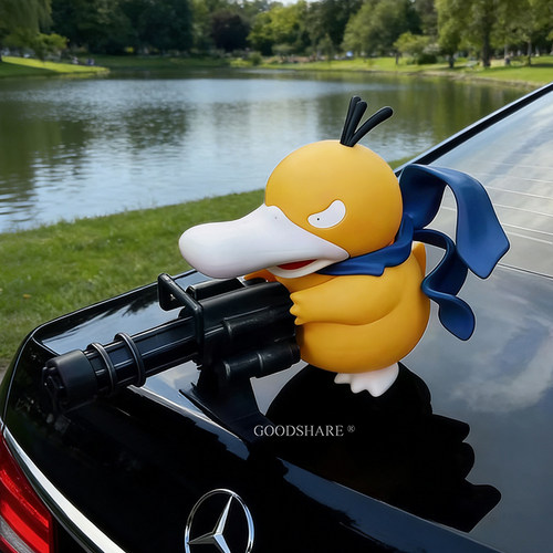 加特林可达鸭车载摆件可爱卡通