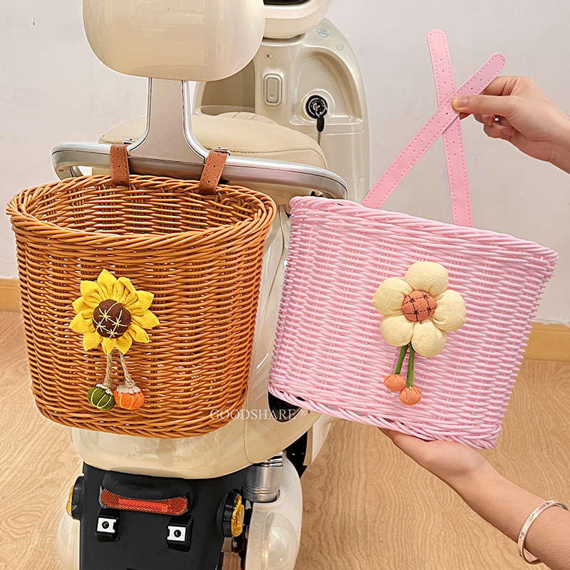 电动车后置车筐放东西神器挂篮