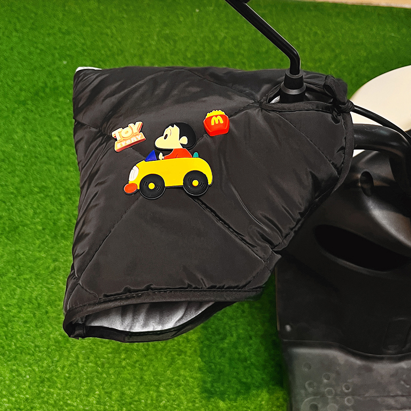 电动车手套冬季防风可爱卡通