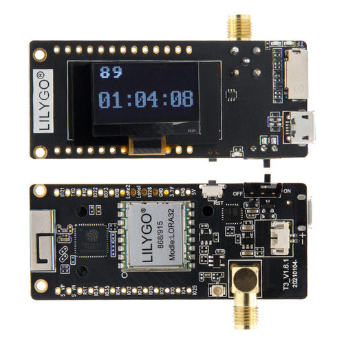 LILYGO LoRa32 V2.1 ESP32 OLED 0.96寸蓝牙 WIFI 无线模块 SMA