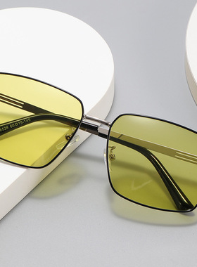 复古金属方形男士防远光灯变色防蓝光偏光太阳镜开车墨镜钓鱼眼镜