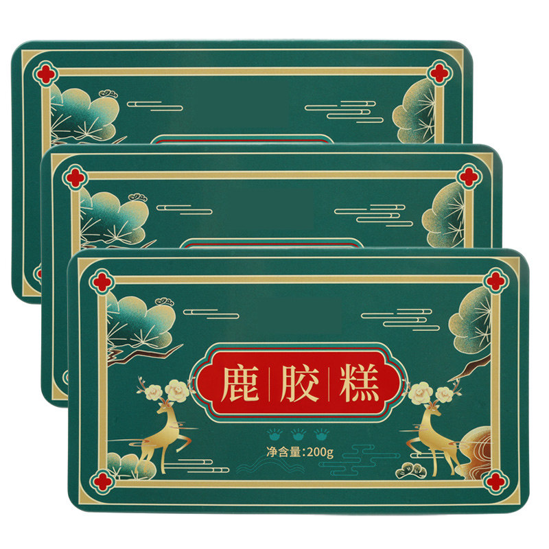 山东阿胶鹿胶糕即食阿胶糕手工固元膏阿胶膏鹿皮红枣女性鹿角糕