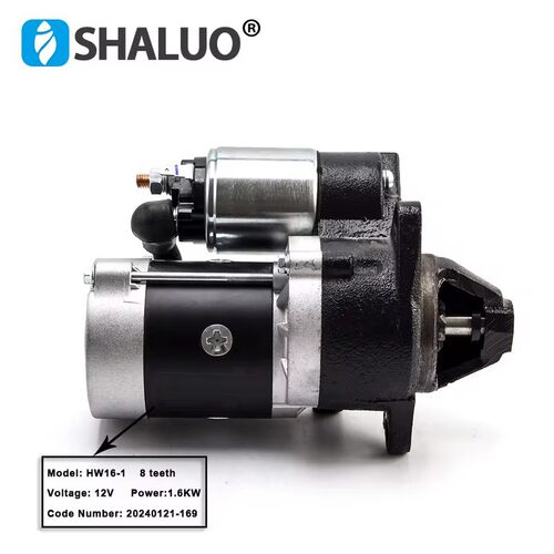 HW16-1 柴油发电机组电启动马达起动机12v 1.6KW 起动机全新正品