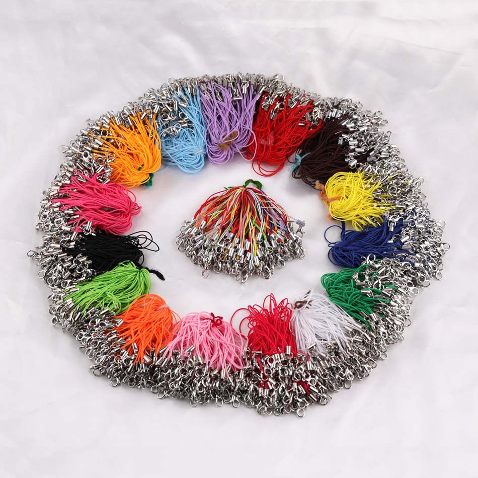 多色龙虾扣手机绳diy手工手机挂绳 龙虾扣钩材料绳子饰品配件批发