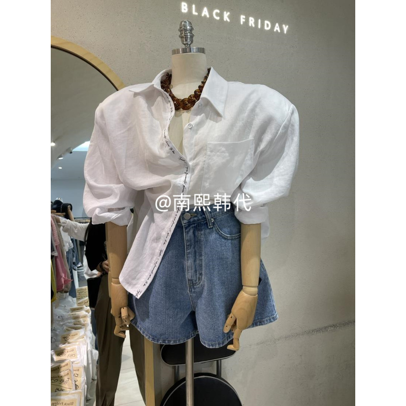 韩国东大门代购直邮女装新款BLACK FRIDAY-0532-衬衫/蕾丝衫