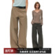 裤 CountryMoment 简约工装 老钱风卡其色宽松直筒休闲裤 男女同款