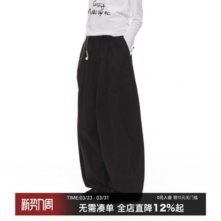 子女宽松廓形休闲裤 CountryMoment 束口裤 街头工装 日系全棉气球裤