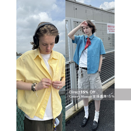 CountryMoment美式彩色短款衬衫