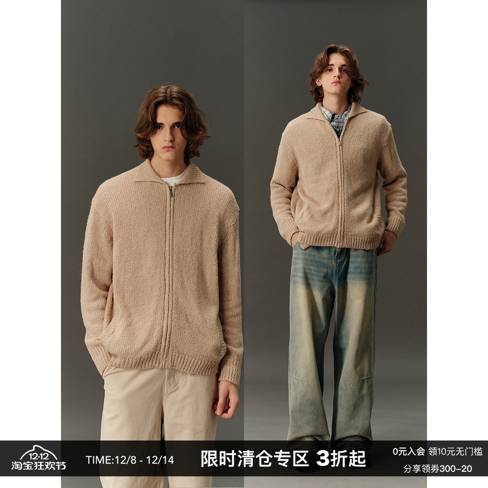 CountryMoment圈圈纱开衫毛衣