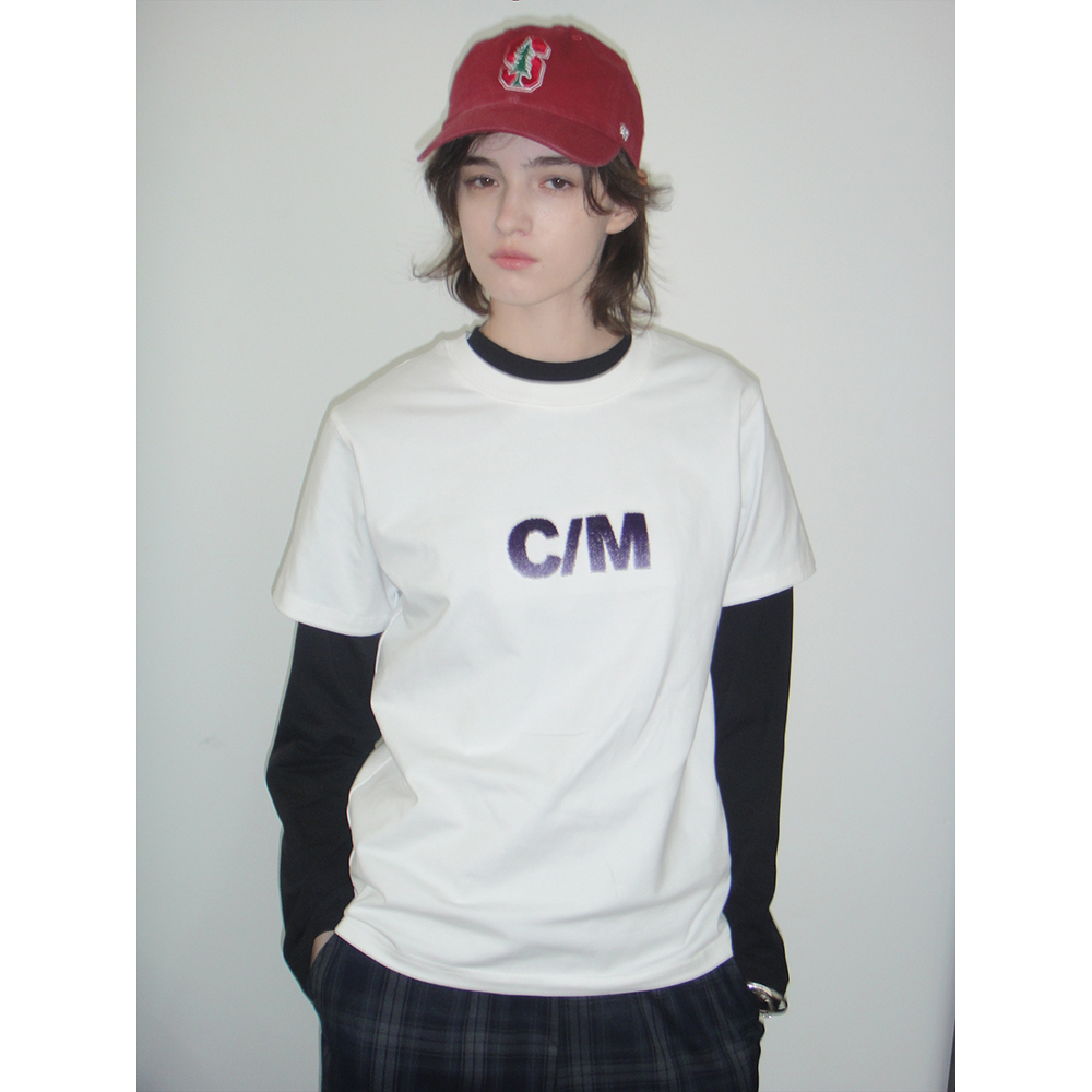 CountryMoment渐变牙刷绣T恤