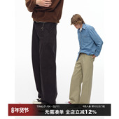 裤 CountryMoment 休闲长裤 梭织工装 男女同款 纯棉宽松直筒美式