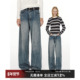 男女同款 美式 复古水洗宽松直筒牛仔裤 CountryMoment 休闲长裤