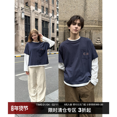 CountryMoment假两件长袖T恤