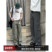 CountryMoment 男女Cleanfit 裤 分割结构美式 复古多口袋直筒工装