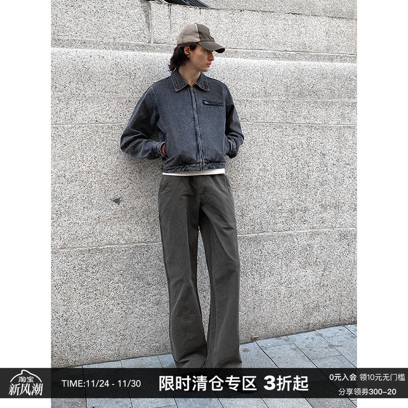 CountryMoment深棕复古工装裤