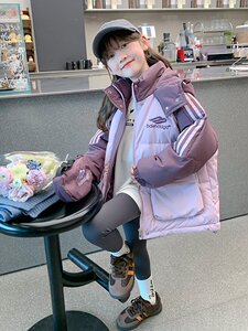 巴拉巴拉女童棉服外套秋冬季2023新款儿童装棉袄加厚小女孩洋气羽