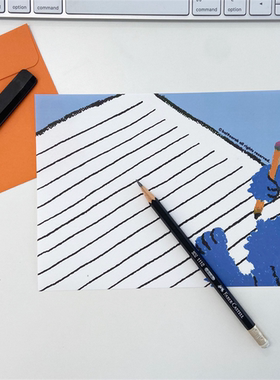 布几岛韩国授权bal9oorak信纸信封贴纸套装左撇子右撇子可爱新品