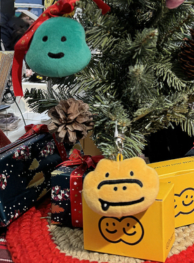 布几岛韩国授权joguman studio腕龙霸王龙大脸卡通公仔钥匙扣挂件