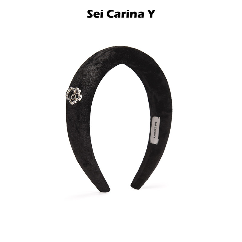 [7折]Sei Carina Y小花钻扣发箍丝绒版新款高颅顶头箍复古发饰,饰品/流行首饰/时尚饰品新,发饰,淘宝优惠券,粉丝福利购,淘宝优惠卷