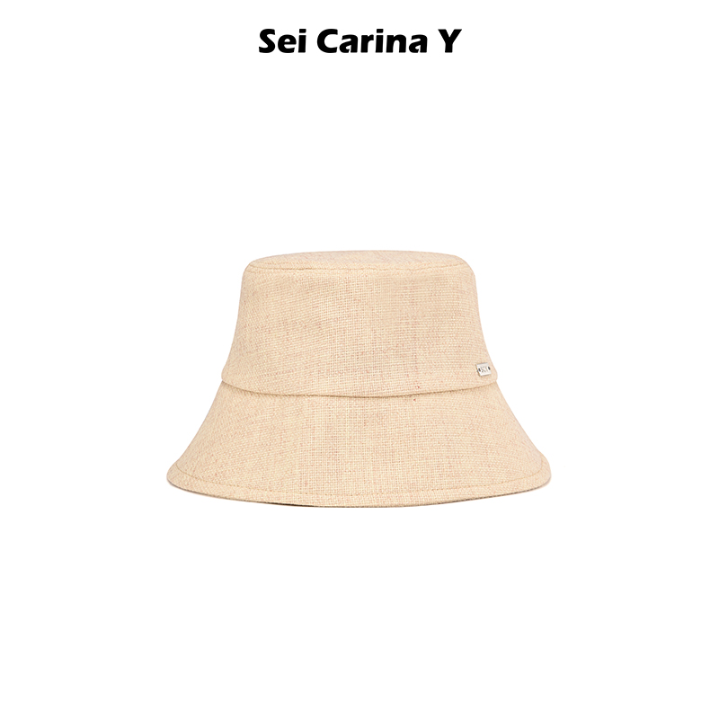 SeiCarinaY法式斜纹渔夫帽