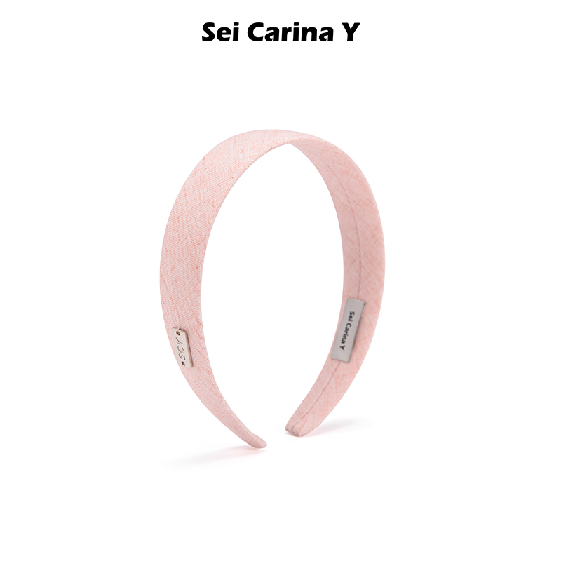 SeiCarinaY斜纹金属logo薄发箍