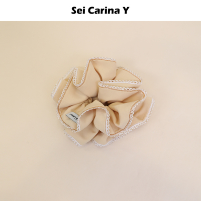 Sei Carina Y镂空蕾丝花边大发圈大肠圈头绳皮筋百搭精致甜美发饰