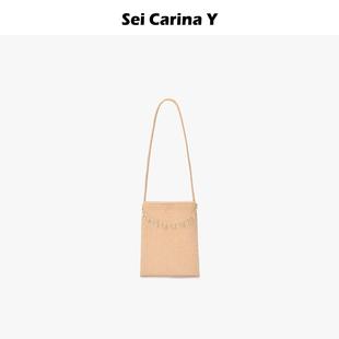 小拎包高级感 Sei Carina Y蝴蝶挂坠装 饰手提包女轻奢风精致新款