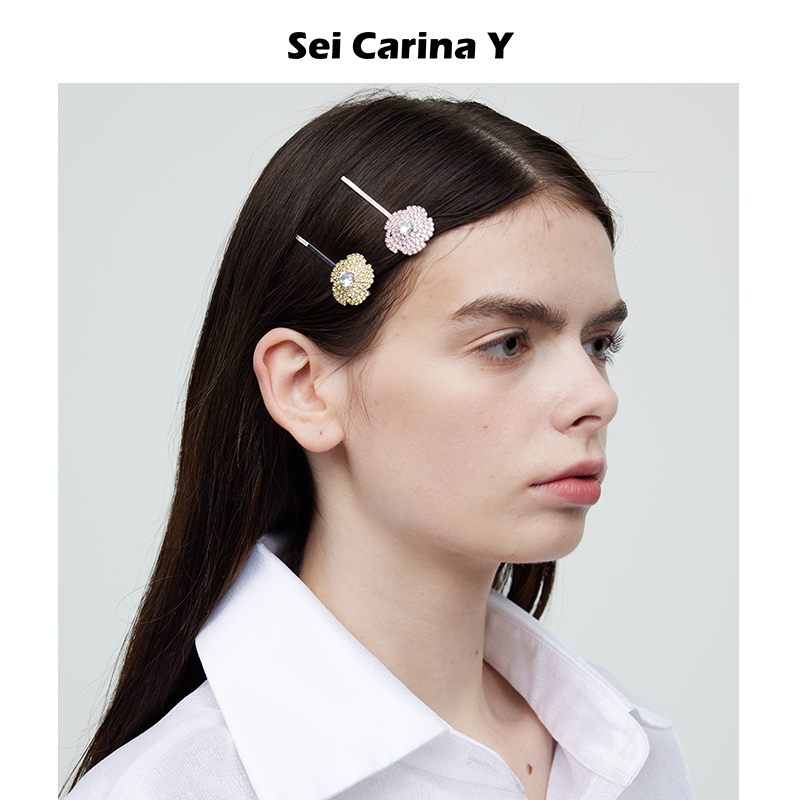 SeiCarinaY满钻花朵发夹