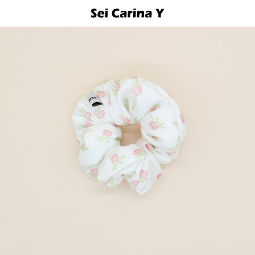 SeiCarinaY玫瑰缎面发圈大肠圈