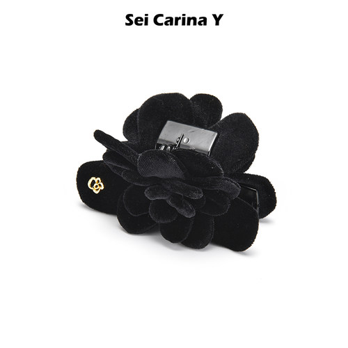 SeiCarinaY丝绒花瓣发抓夹