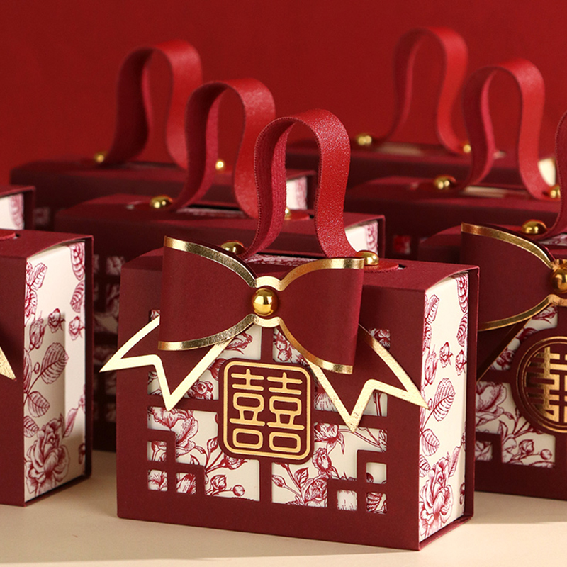 小红书结婚订婚喜糖盒子糖袋高级