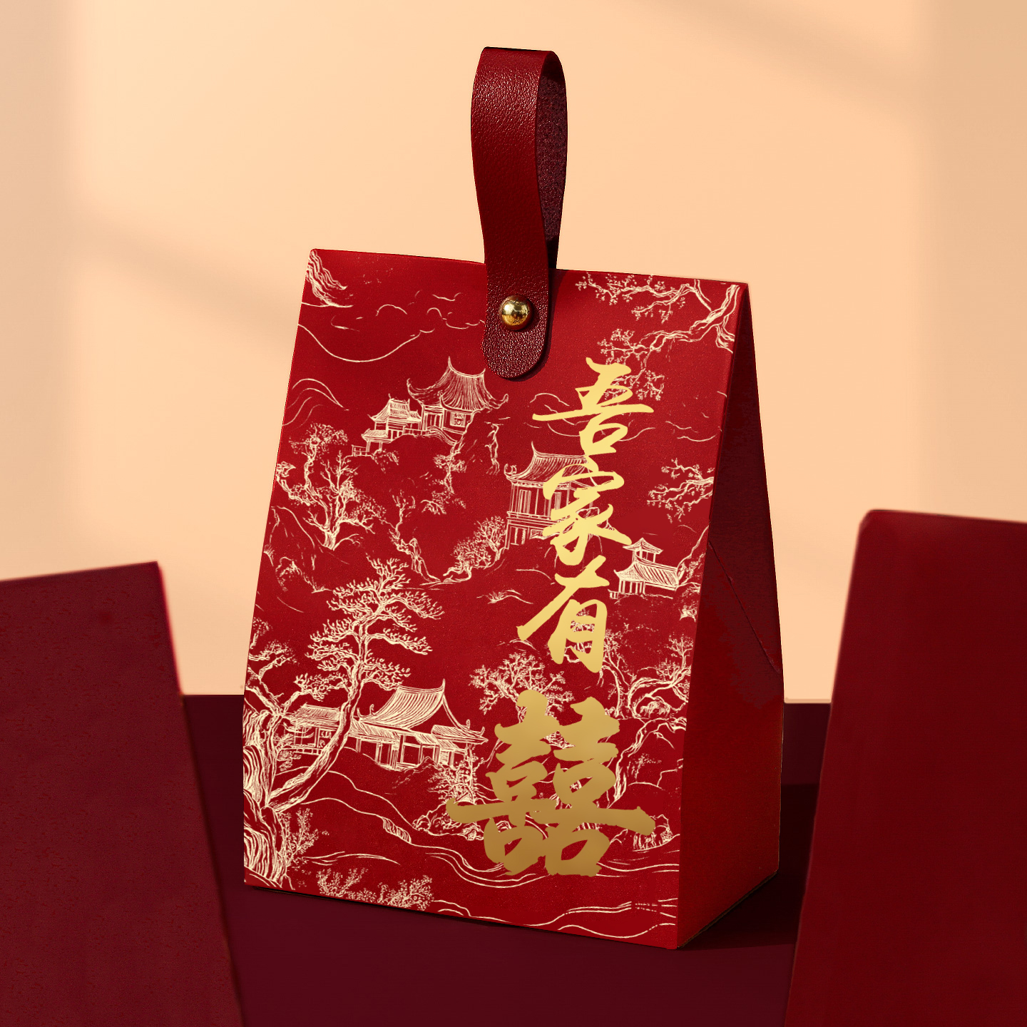 结婚喜糖盒子高级感2025新款礼盒