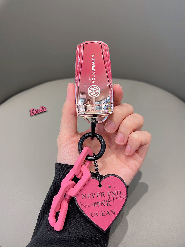 大众迈腾B7钥匙套老款CC一键启动专用汽车12/13/15/16款女士扣壳