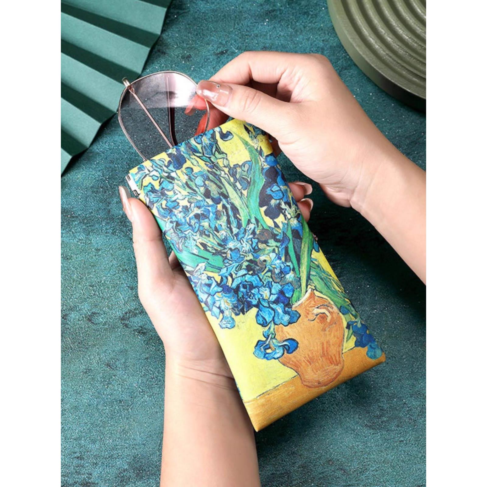 【行业热销】弹片眼镜袋抗压便携眼镜盒墨镜太阳镜收纳包自动闭合