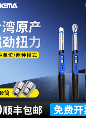 艾德玛数显高精度扭力扳手力矩扳手汽车维修工具预制可调式棘轮式