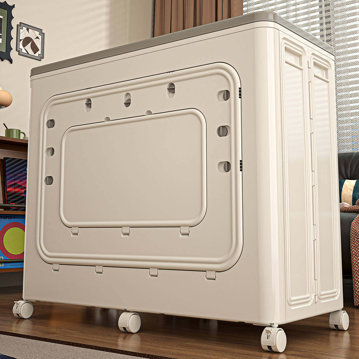 衣服收纳箱家用大号大容量翻盖储物箱卧室衣物被子收纳加厚整理箱,收纳整理,吸尘器收纳架/盒/袋,淘宝优惠券,粉丝福利购,淘宝优惠卷