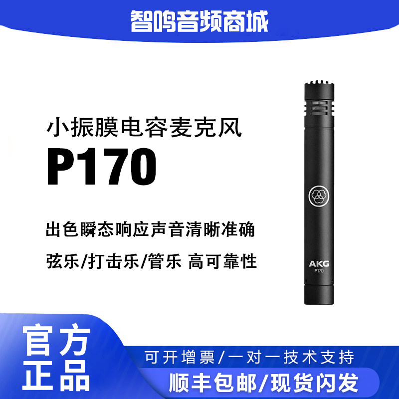AKG爱科技P170专业小振膜乐器话筒麦克风 打击乐器现场录音拾音器
