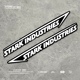 长条车贴遮挡划痕摩托车电动车汽车贴纸创意文字防水车身装 饰贴画