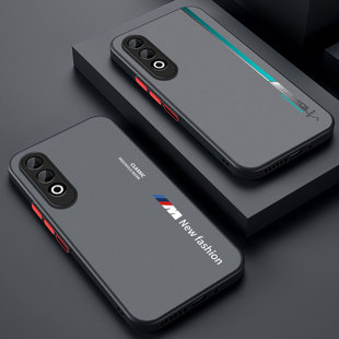 适用OPPOK12Plus手机壳防摔肤感磨砂PKS110防指纹半透镜头全包oppok12plus男女2024新款保护套超薄简约新潮流