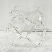 蝴蝶兰花架亚克力透明水晶落地花几客厅年花盆托架创意多彩花几