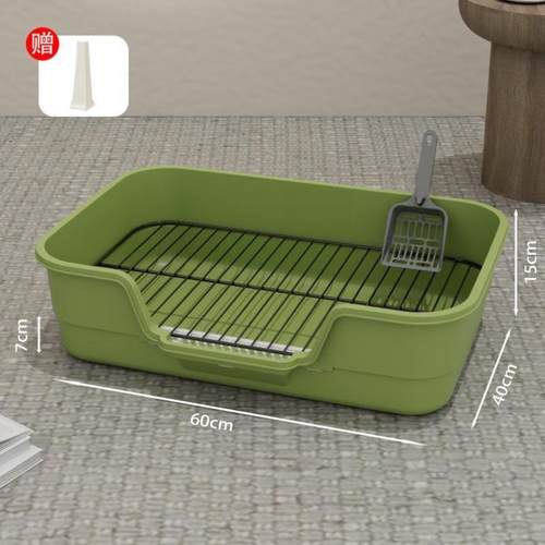 双层猫砂盆铁架家用清洗定点狗厕所小便狗屎大猫围栏拉屎训练中型