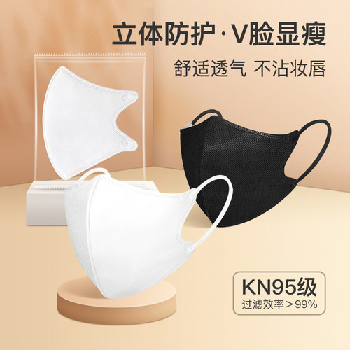适战3D立体防护口罩四层秋冬加厚