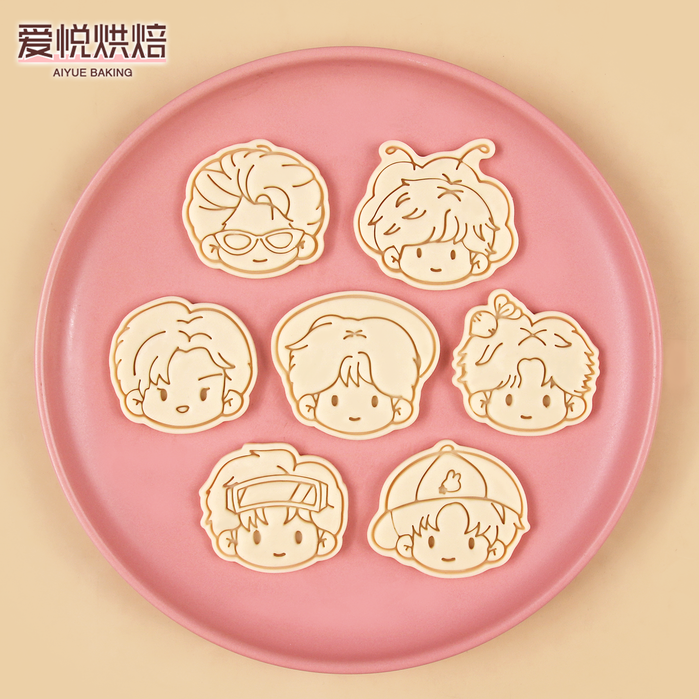 十个勤天卡通动漫周边饼干模具