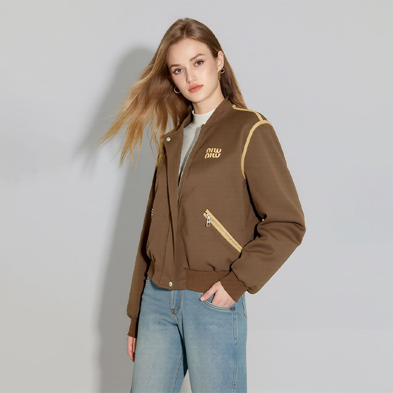 【添添kindly】经典复古运动风麂皮外套955075