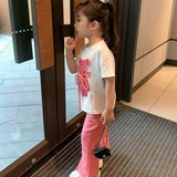 Нарукавники для отдыха, комплект, летняя одежда для девочек, дышащие шорты, штаны, в корейском стиле, короткий рукав, рукава фонарики