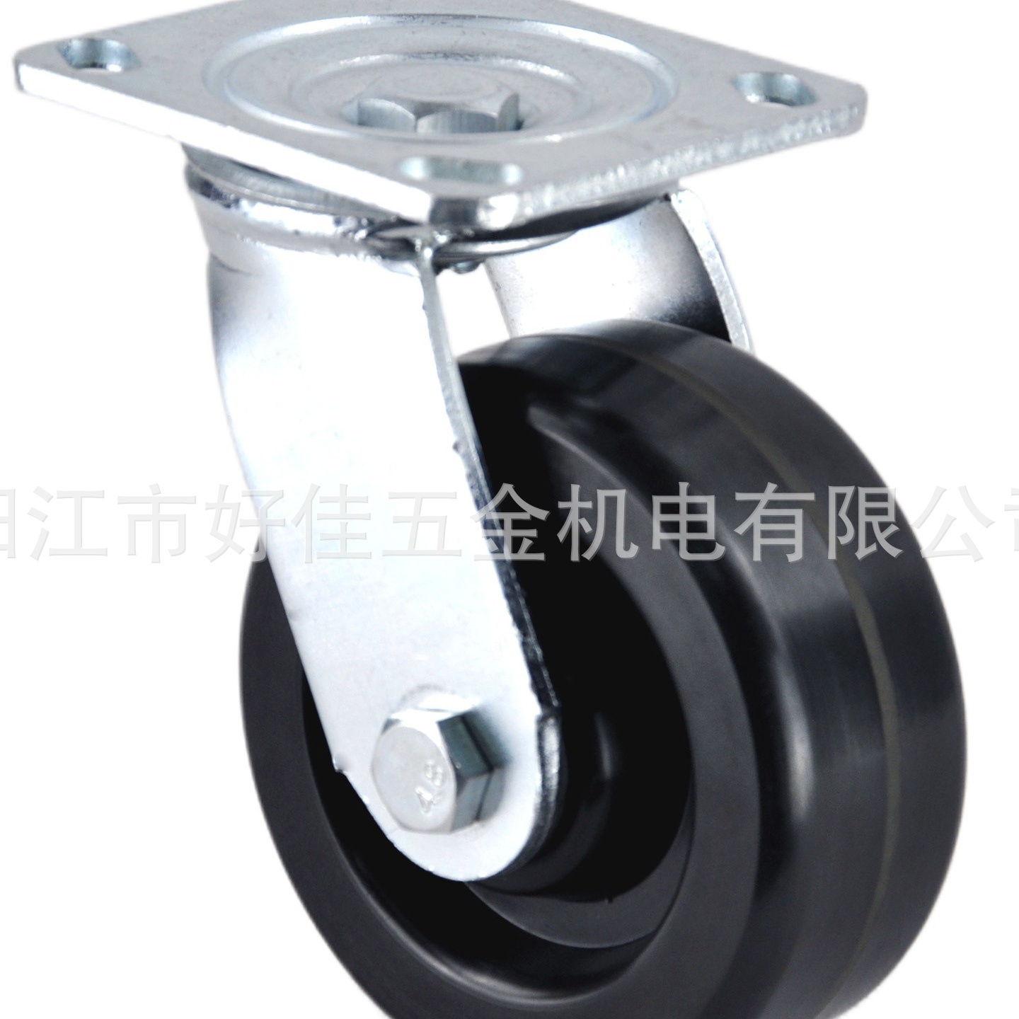 源头工厂直供5X2重型耐高温平板万向酚醛电木脚轮