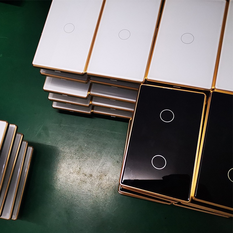 涂鸦zigbee金属边框美规智能开关零火/单零火通用款定时控制