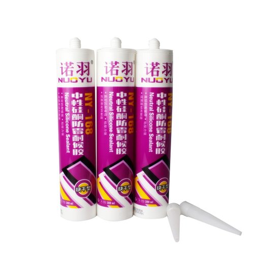 诺羽胶168a玻璃胶中性透明长效防霉密封胶家用厂家供应优价格