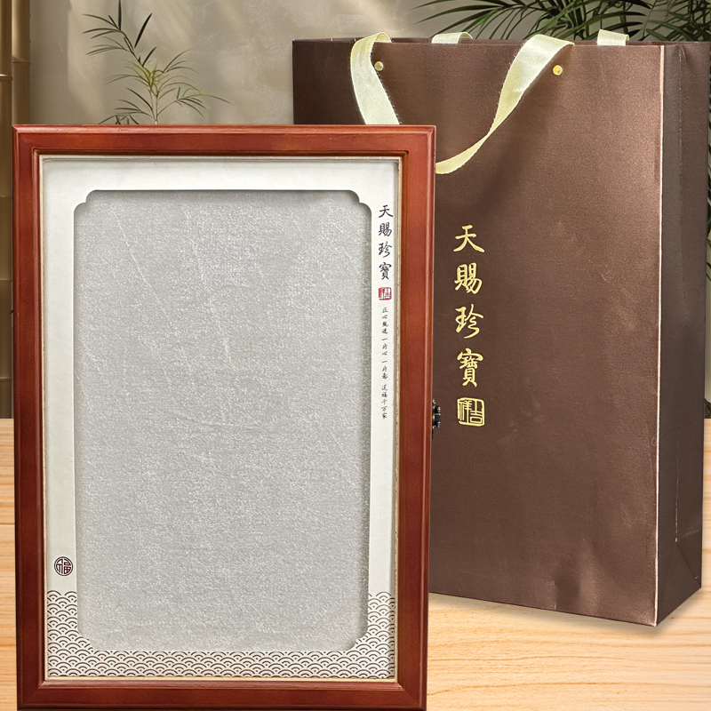 特大天赐珍宝高档实木开窗礼盒野山参鱼翅鱼胶高档装滋补实木空盒
